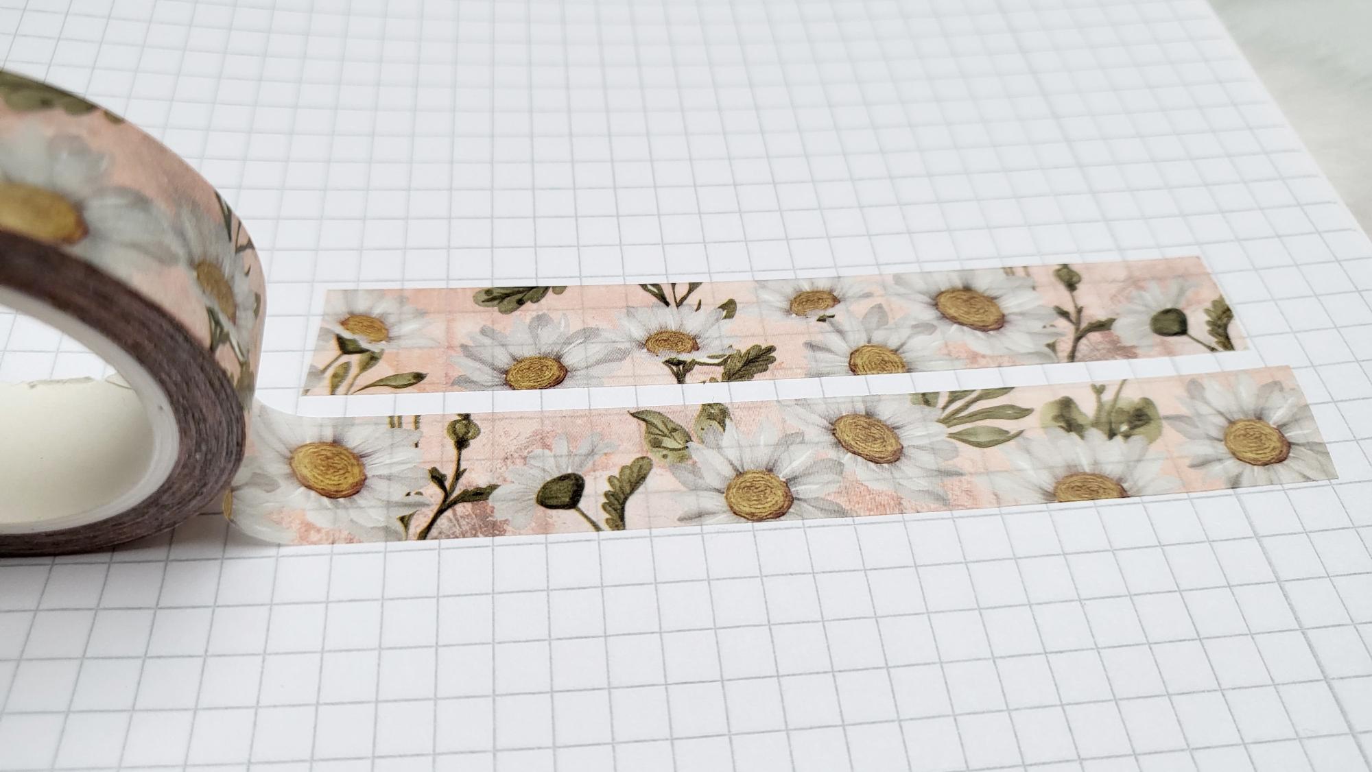 Washi Tape Gänseblümchen